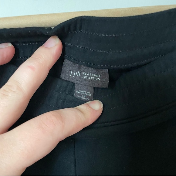 J. Jill Wearever Smooth-fit Faux-suede Slim-Leg Pant Black Size 2X Office Pant - Picture 4 of 5